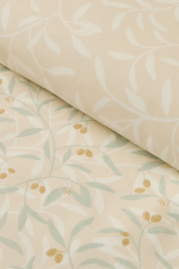 Textura Capa de edredom estampada revers&iacute;vel branco