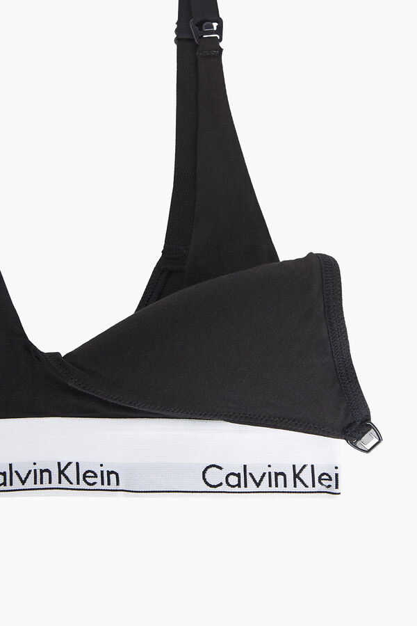 Calvin Klein Top de maternidade algod&atilde;o com c&oacute;s da Calvin Klein preto