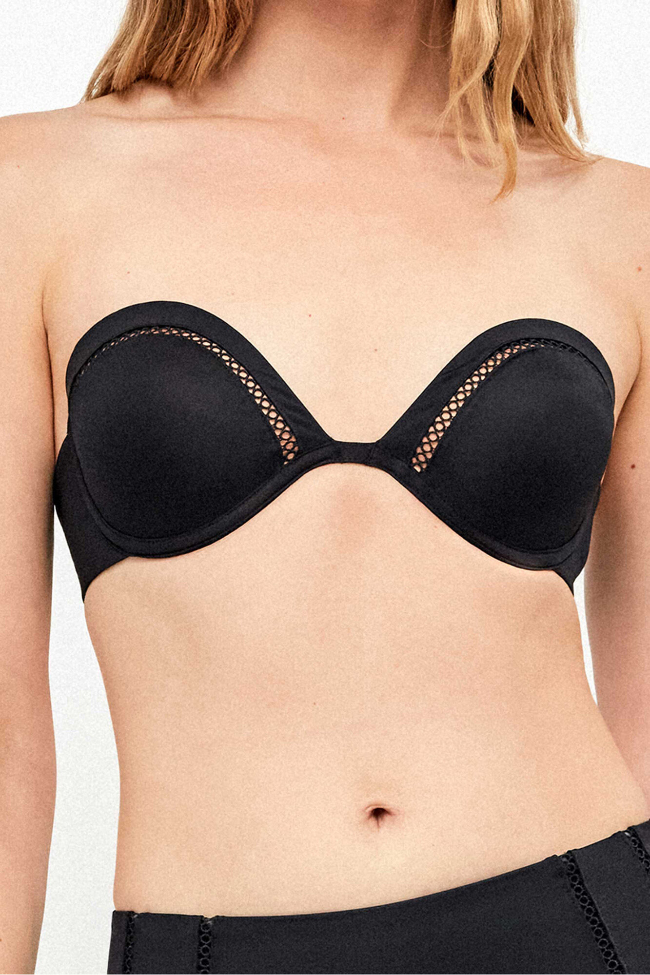 Gisela Top bikini bandeau escote pronunciado