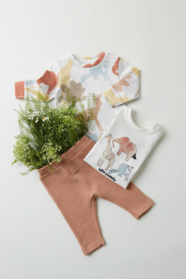 Name it T-shirt Beb&eacute; unissexo branco