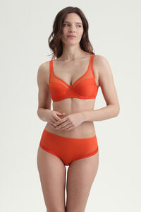 DIM Cueca de microfibra e tule