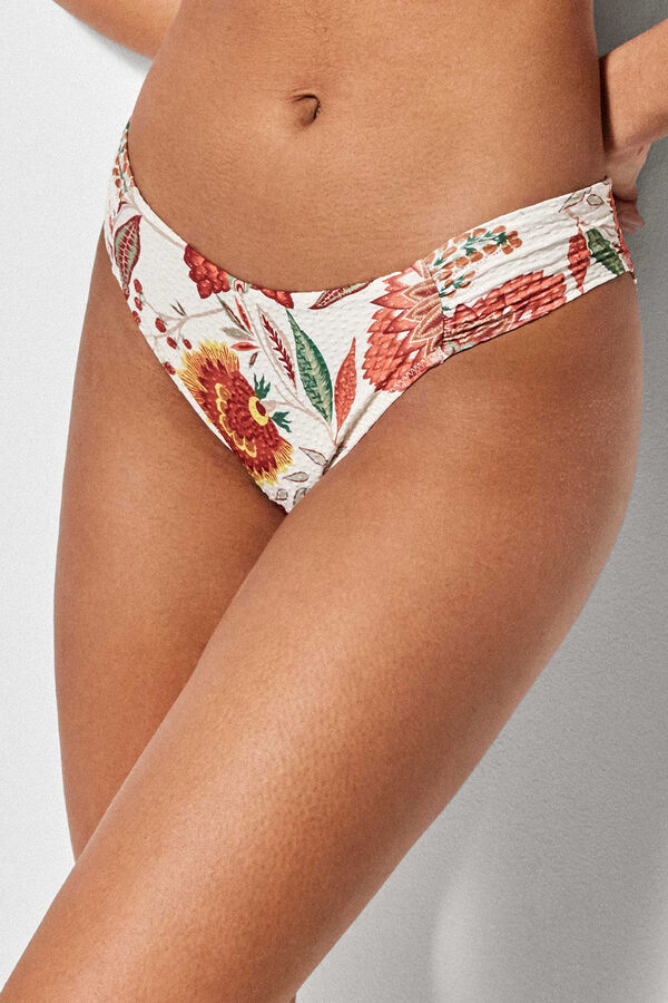 Gisela Braguita bikini estampado floral blanco