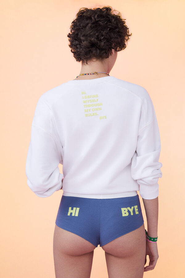 HI&BYE Pack 2 cuequinhas culotte algodão lima e azul verde