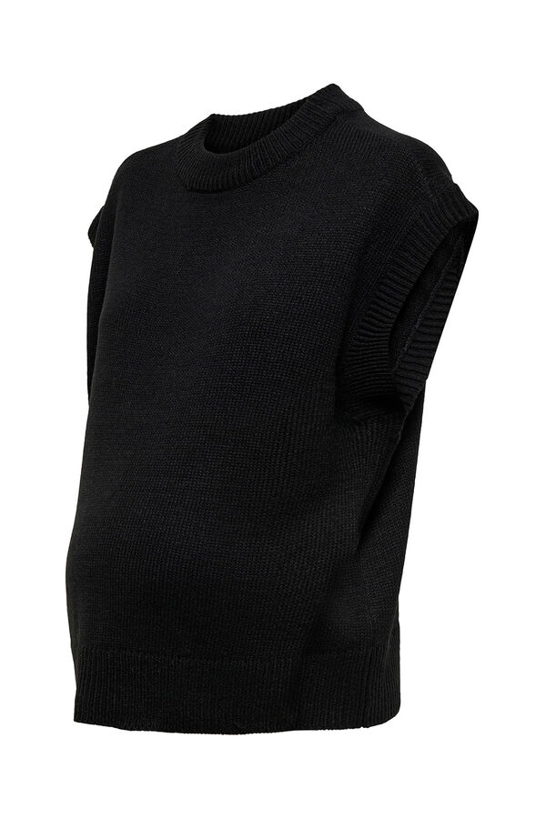 Only Maternity Colete de malha para maternity preto