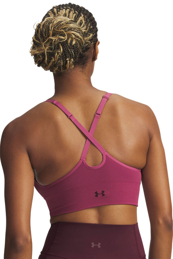 Under Armour Sujetador deportivo de sujeci&oacute;n baja de mujer fucsia