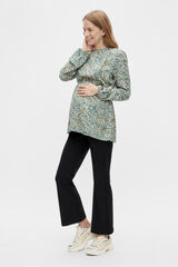 Mamalicious Top de mulher manga comprida dupla fun&ccedil;&atilde;o verde