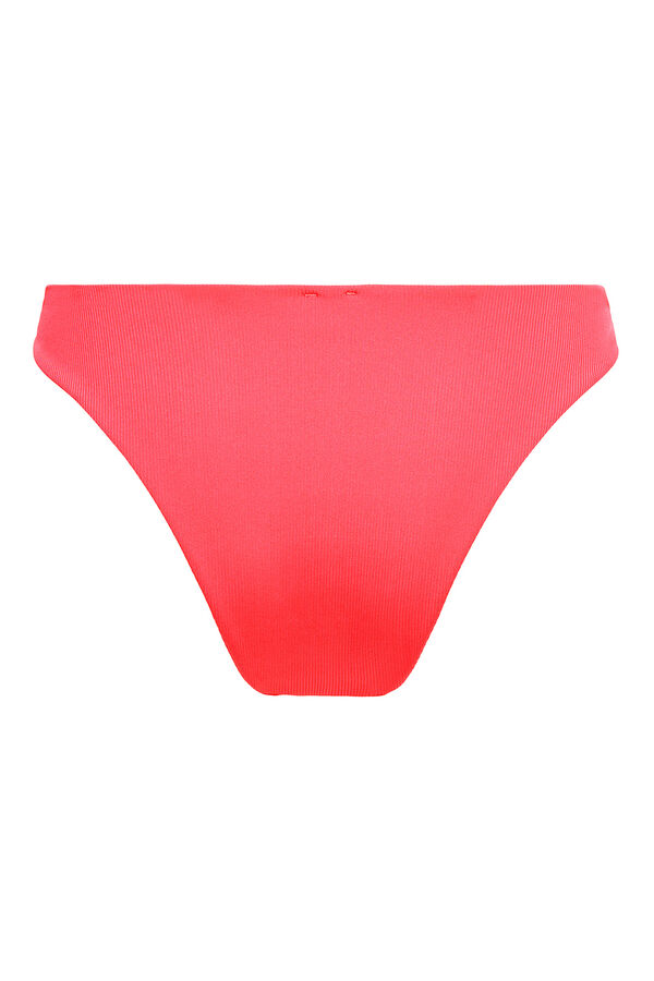 Only Braga de bikini brasile&ntilde;a coral ne&oacute;n rojo
