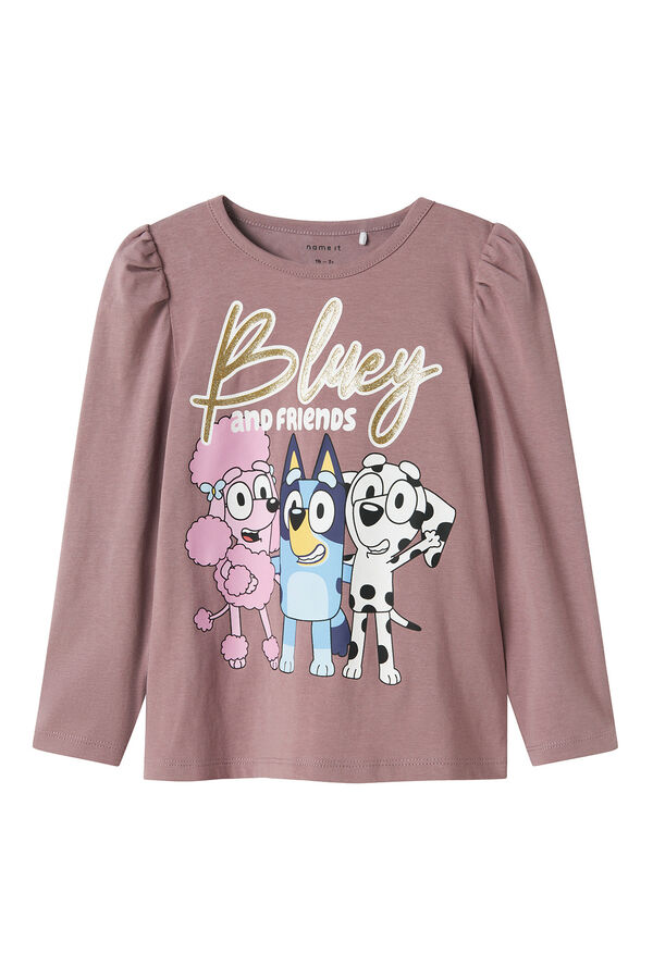 Name it T-shirt da menina Bluey rosa