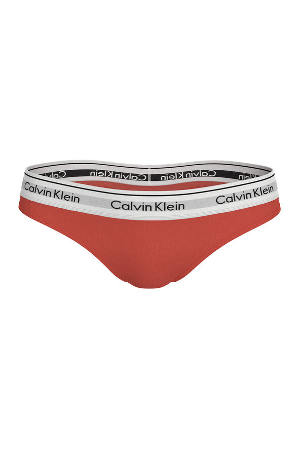 Calvin Klein Tanga logo Calvin Klein rojo