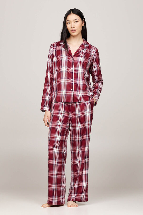 Tommy Jeans Conjunto de pijama manga comprida castanho