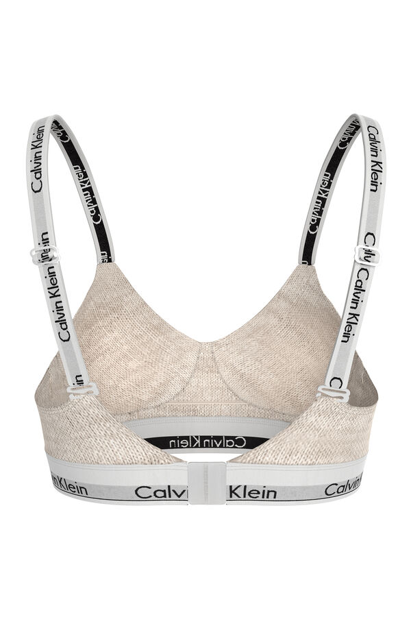 Calvin Klein Sutiã bralette CK cru