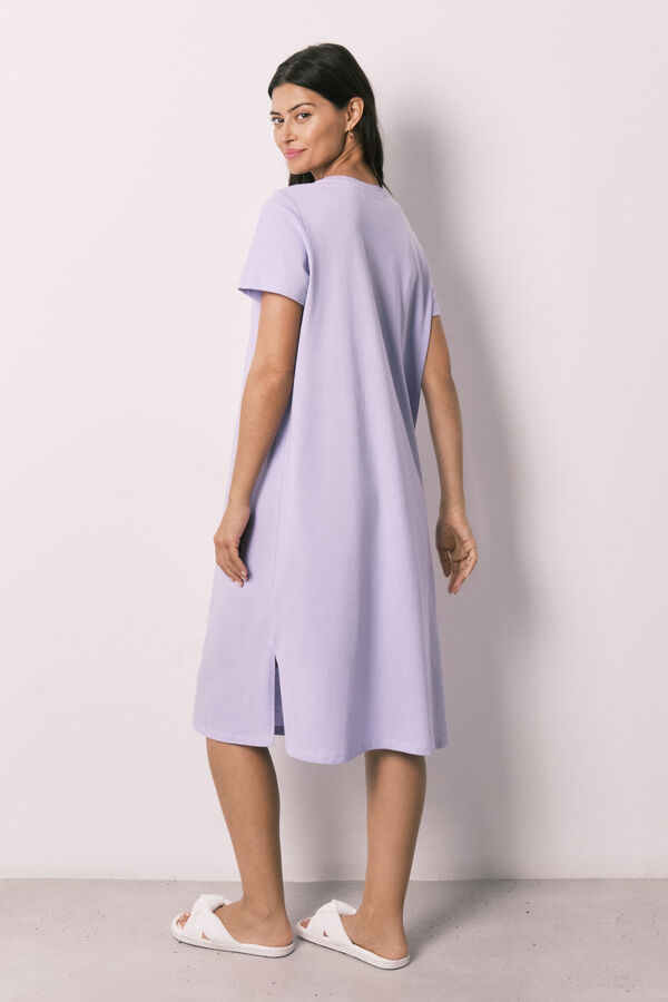 Women'secret Camis&oacute;n algod&oacute;n Snoopy lila morado/lila