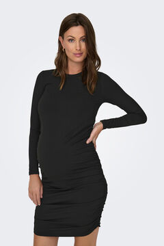 Womensecret Vestido midi maternity fruncido negro