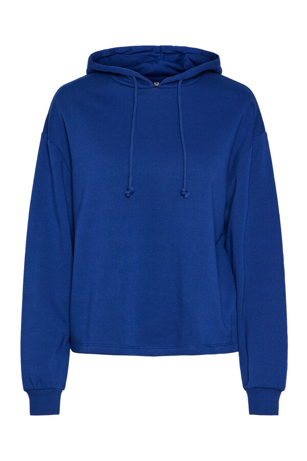 Pieces Sudadera con capucha azul