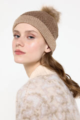 Pieces Gorro com pompom cru