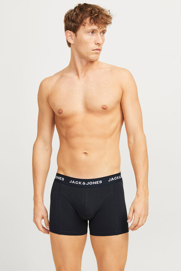 Jack & Jones Pack 3 b&oacute;xers cortos azul