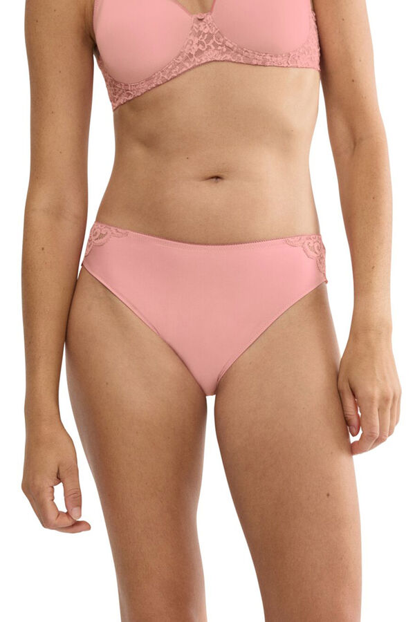 Triumph Braga cl&aacute;sica cadera microfibra rosa