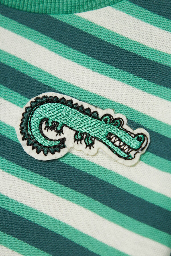 Name it Camiseta ni&ntilde;o con detalle cocodrilo verde