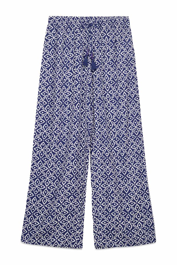 Women'secret Pantalón Capri estampado sello estampado