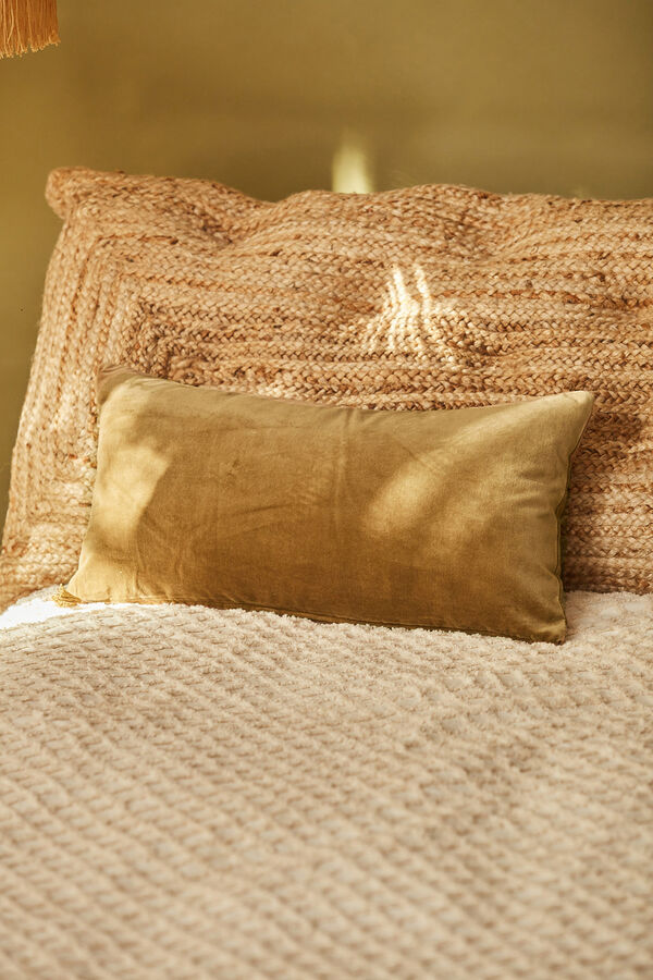 Calma House Capa de veludo verde veludo verde