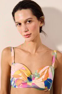 Penti Top de biqu&iacute;ni estampado de flores