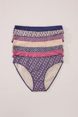 Women'secret Pack 7 bragas cl&aacute;sicas algod&oacute;n mix prints estampado