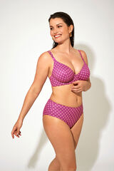 Promise Calcinha de biqu&iacute;ni midi rosa