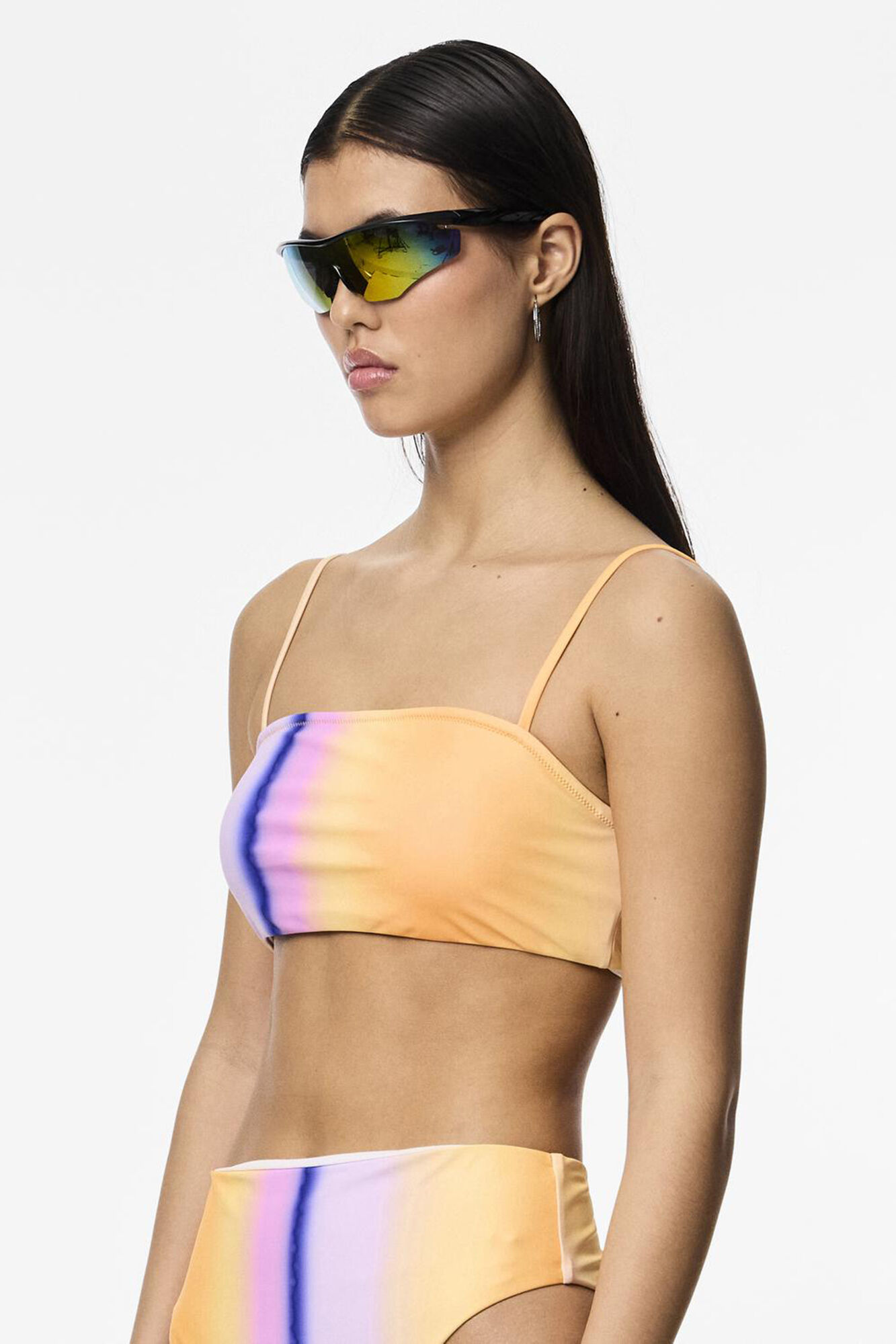 Pieces Top de bikini bandeau estamapado