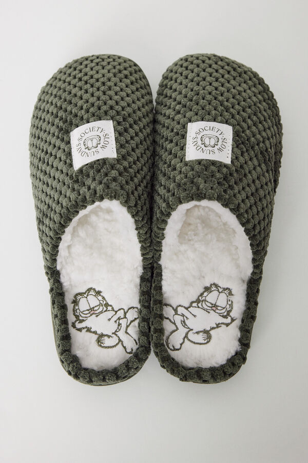 Women'secret Chinelos com textura Garfield bege