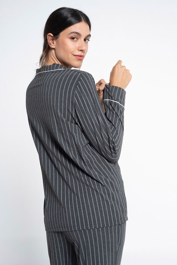 Ohma! Pack pijama premam&aacute; de rayas gris