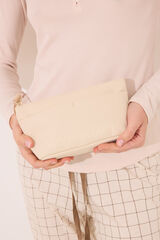 Women'secret Bolsa pequena de borracha bege cru