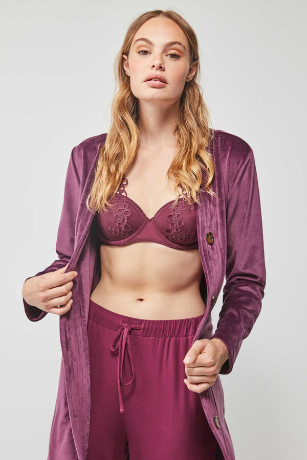 Gisela Bata polar burdeos