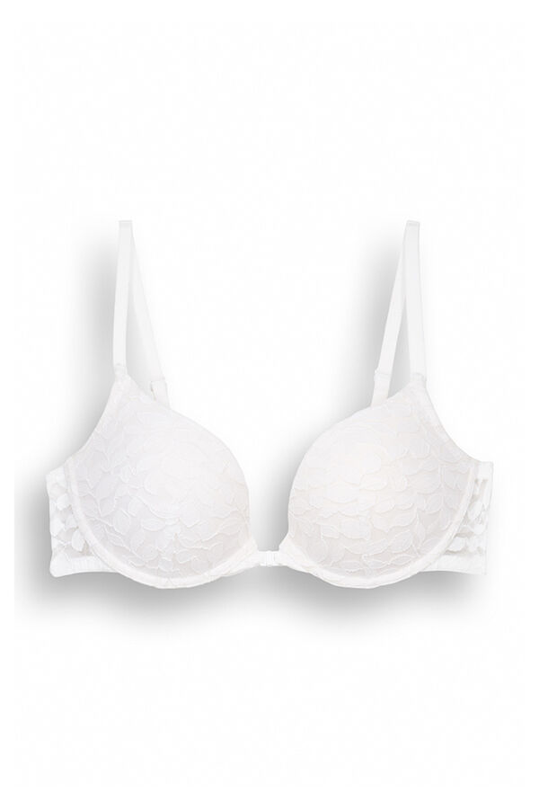Women'secret GORGEOUS Sujetador push up encaje blanco blanco