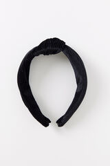 Women'secret Diadema terciopelo negro negro