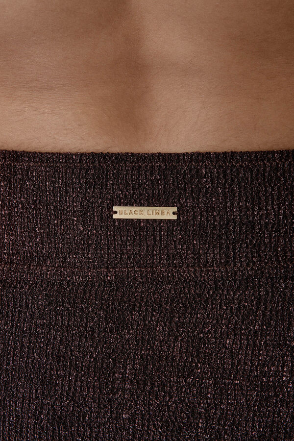 Black Limba Calcinha de biquíni brasileira Brown Radiance castanho