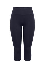 Only Play Legging capri com detalhe de debrum azul