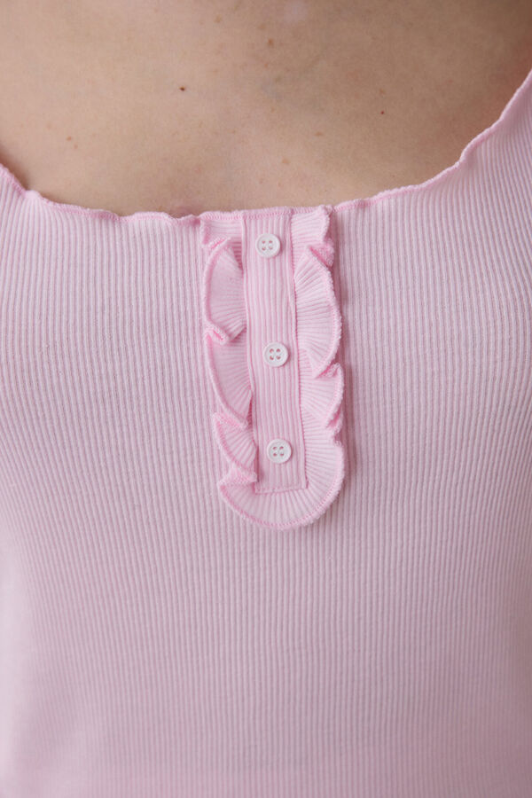 Penti Conjunto de pijama corto rosa cuadros rosa