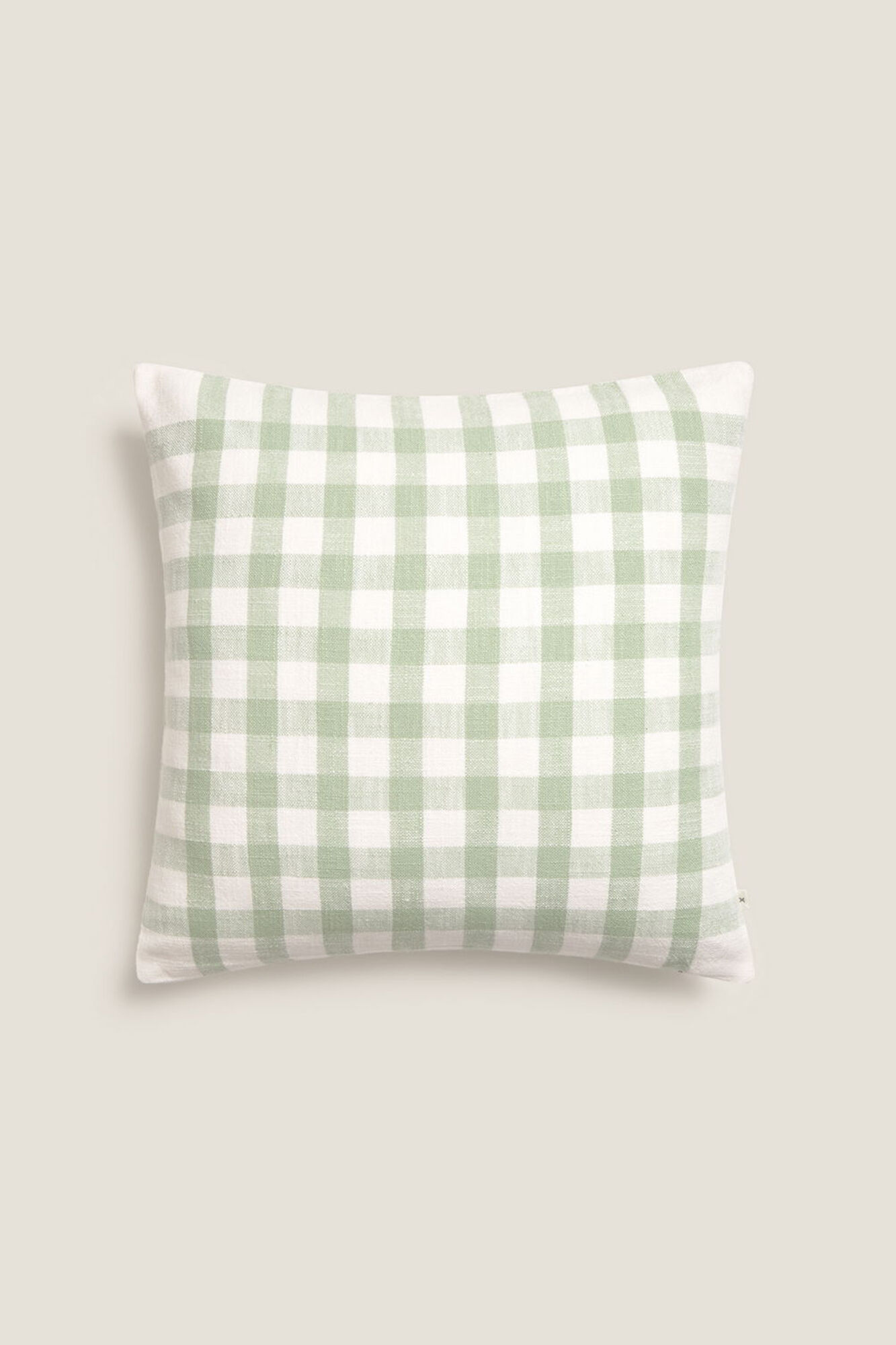 Textura Capa de almofada de algod&atilde;o xadrez