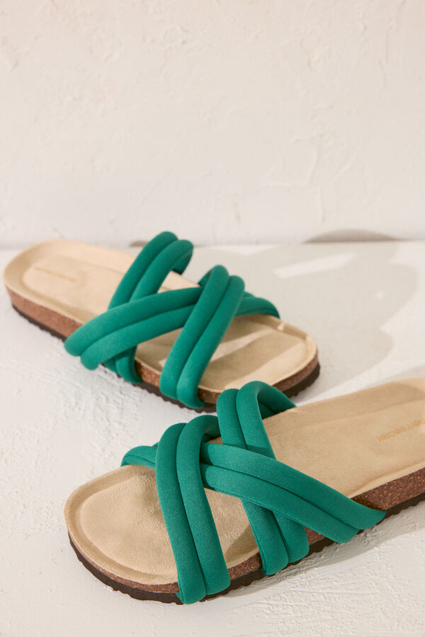 Women'secret Sand&aacute;lia bio tiras neoprene verde verde