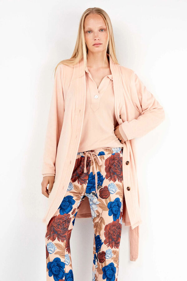 Gisela Bata tejido polar el&aacute;stico rosa