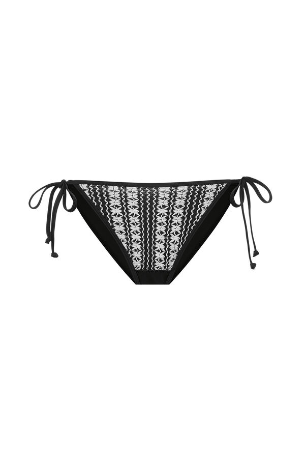 Dorina Braga de bikini clásica crochet negro negro