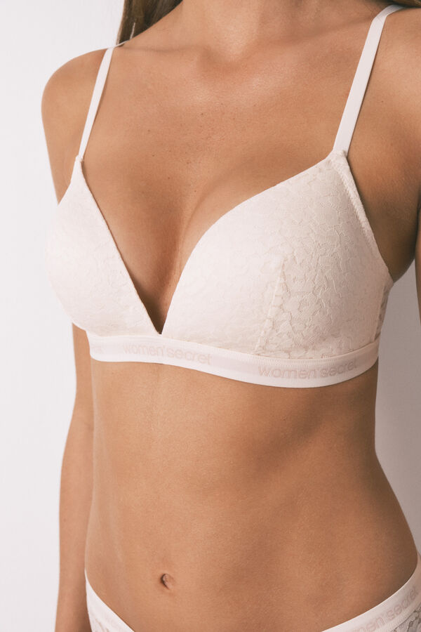 Women'secret Suti&atilde; soutien triangular CHARMING bege