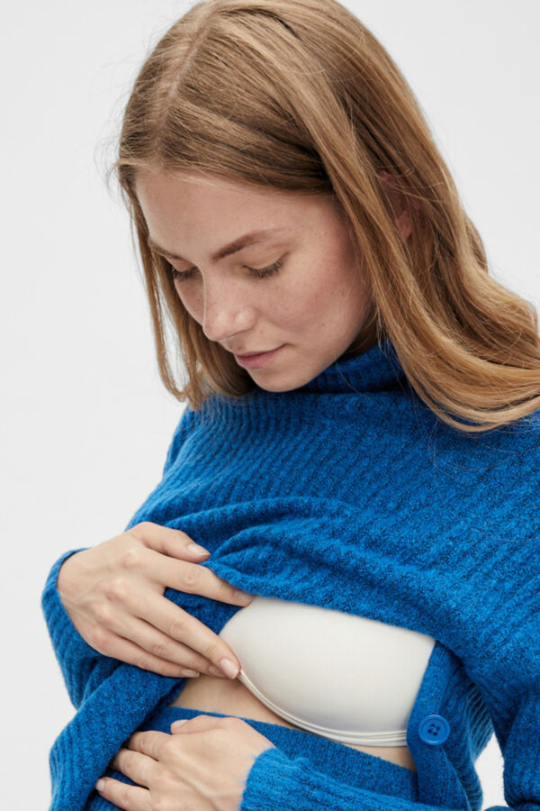 Mamalicious Top de punto, doble funci&oacute;n  azul