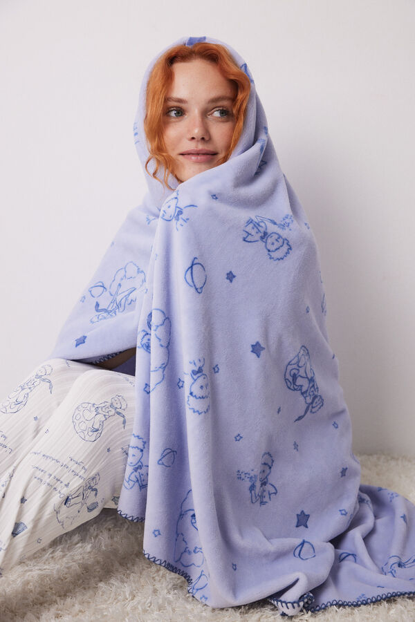 Women'secret Manta s&uacute;per suave "El Principito" morado/lila