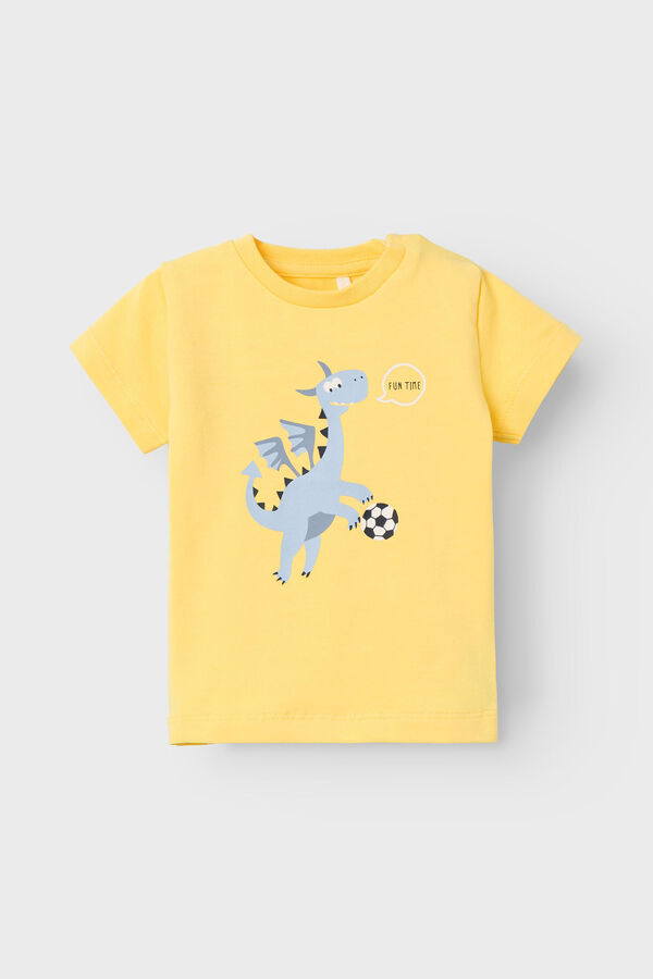 Name it Camiseta de ni&ntilde;o manga corta amarillo