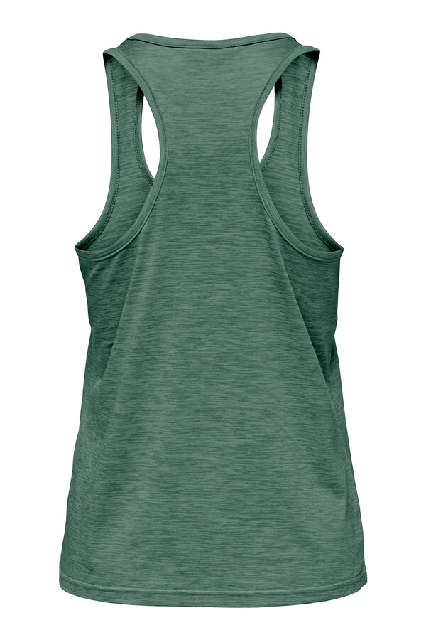 Only Play Camiseta t&eacute;cnica de tirantes espalda nadadora verde