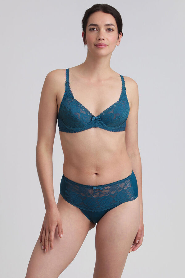 Playtex Soutien de renda Flower Elegance azul