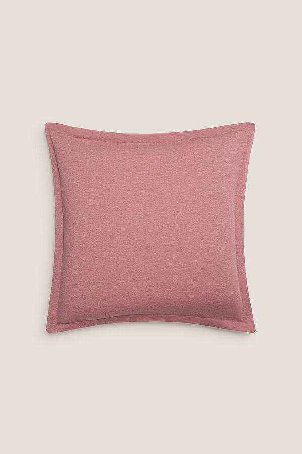 Textura Capa de malha de algod&atilde;o sustent&aacute;vel rosa