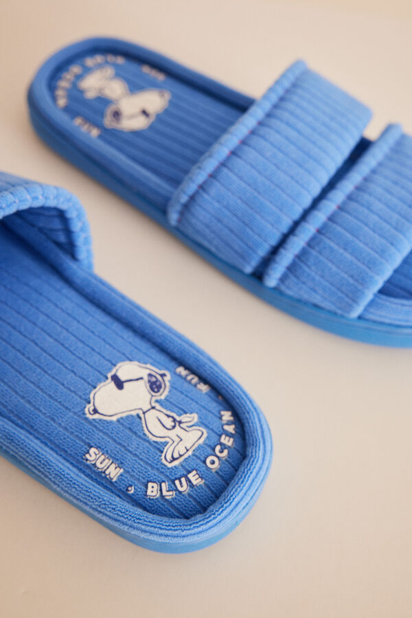 Women'secret Chinelos de quarto azul Snoopy azul