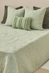 Textura Colcha microfibra kaki